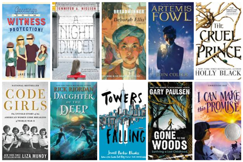 collage of battle of the books titles